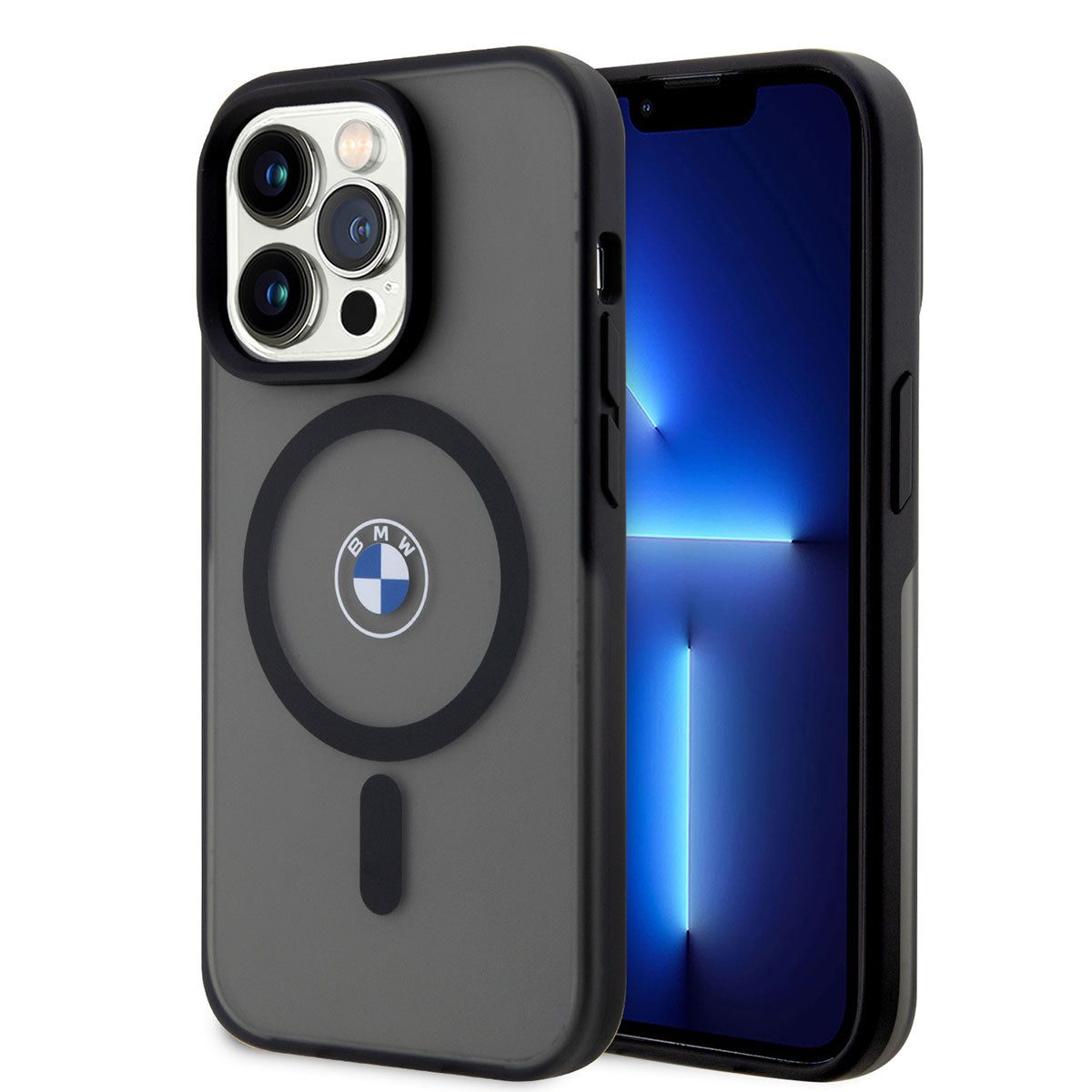 BMW iPhone 14 Pro Max Magsafe Şarj Özellikli Transparan Logolu İmza Dizayn Telefon Kılıfı - 1 BMW iPhone 14 Pro Max Magsafe Şarj Özellikli Transparan Logolu İmza Dizayn Telefon Kılıfı - 1